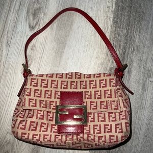 Red Fendi Zucca Vintage